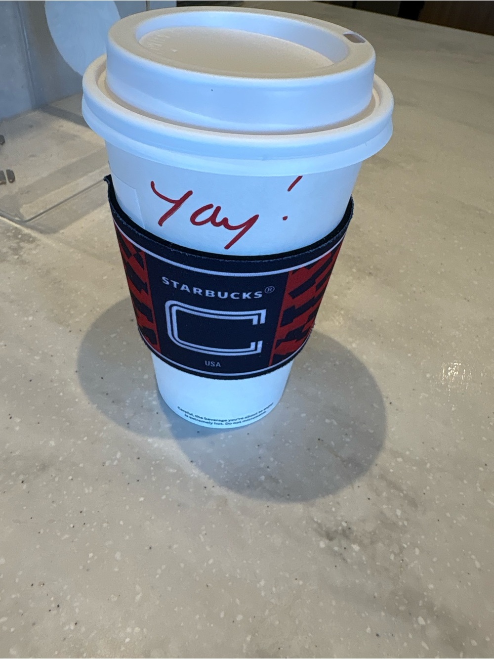 Starbucks World Cup US 2026 Red and Black Logo Coffee Sleeve